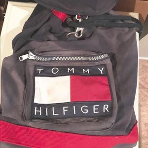 Vintage 90’s Tommy Hilfiger Flag Logo Backpack